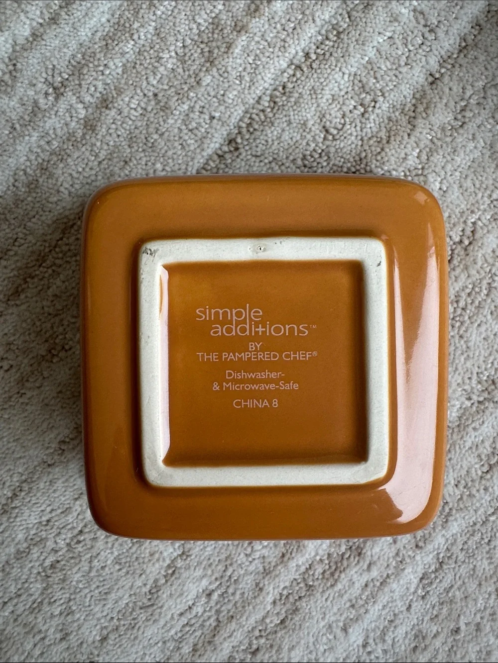 Pampered Chef 3 pc Simple Additions Entertainment Snack Set Caddy 2 Square Bowls